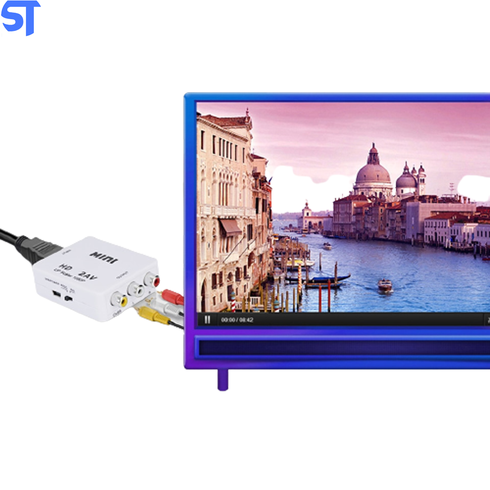Mini Adaptador Conversor De Hdmi Para Video Composto 3rca Av